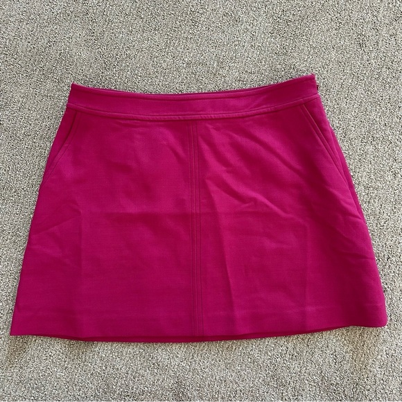 Boden Pink Mini Skirt 43% Wool Size US 10 - Picture 1 of 8